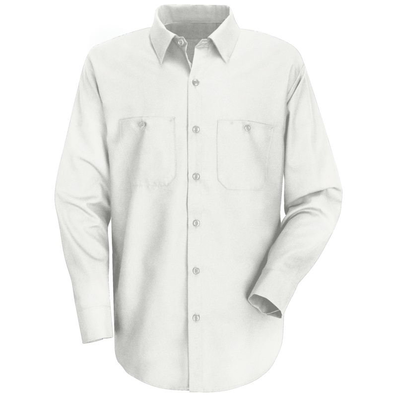 100% Cotton Long Sleeve Work Shirts Work Shirts Red Kap Men's...