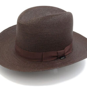Stratton Straw Sheriff Style Hat - Brown (Sale)