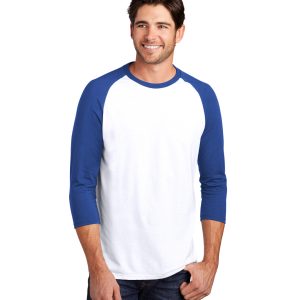 District Perfect Tri 3/4-Sleeve Unisex Raglan Tee - UKCN1
