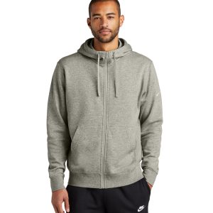Nike Club Fleece Sleeve Swoosh Full-Zip Hoodie - WR1