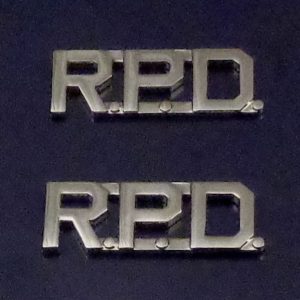 Three Letter 1/2" K.F.W. Collar Pins - FW1