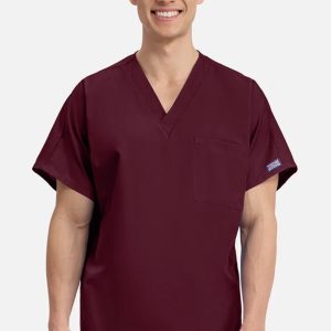 Cherokee Unisex V-Neck 1 Pocket Scrub Top - UPIKE Optometry