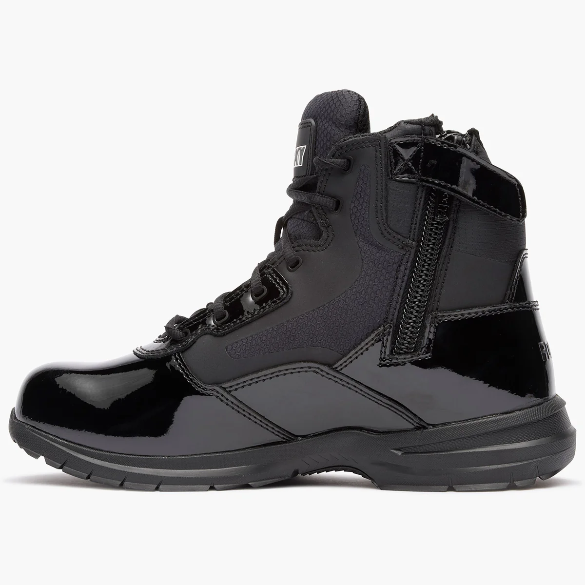 Rocky Cadet 6" Black Side Zip Public Service Boot - PF2 - Image 3