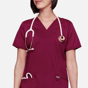Cherokee - Women's 3-Pocket V-Neck Scrub Top - UPIKE Optometry