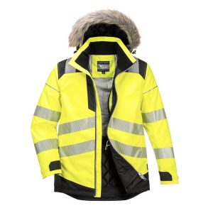 PortWest Hi-Viz Winter Parka Jacket - UKTS