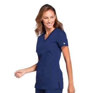 Cherokee Women's Knit V-Neck Solid Scrub Top