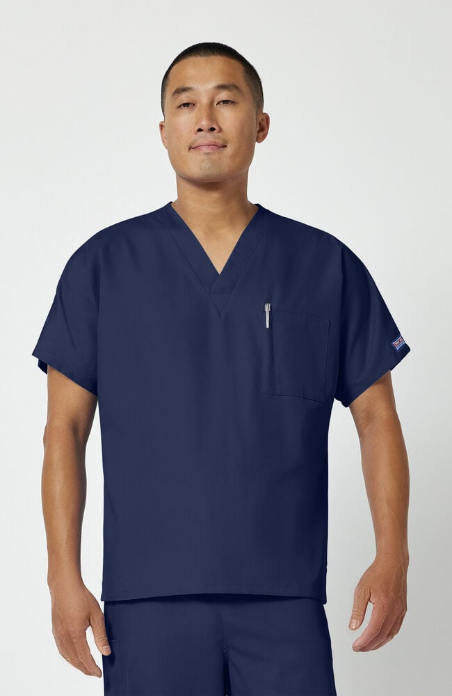 Cherokee Unisex V-Neck 1 Pocket Scrub Top – UPIKE Tanner College