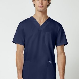 Cherokee Men's Utility 3-Pocket V-Neck Scrub Top - UPIKE Tanner College