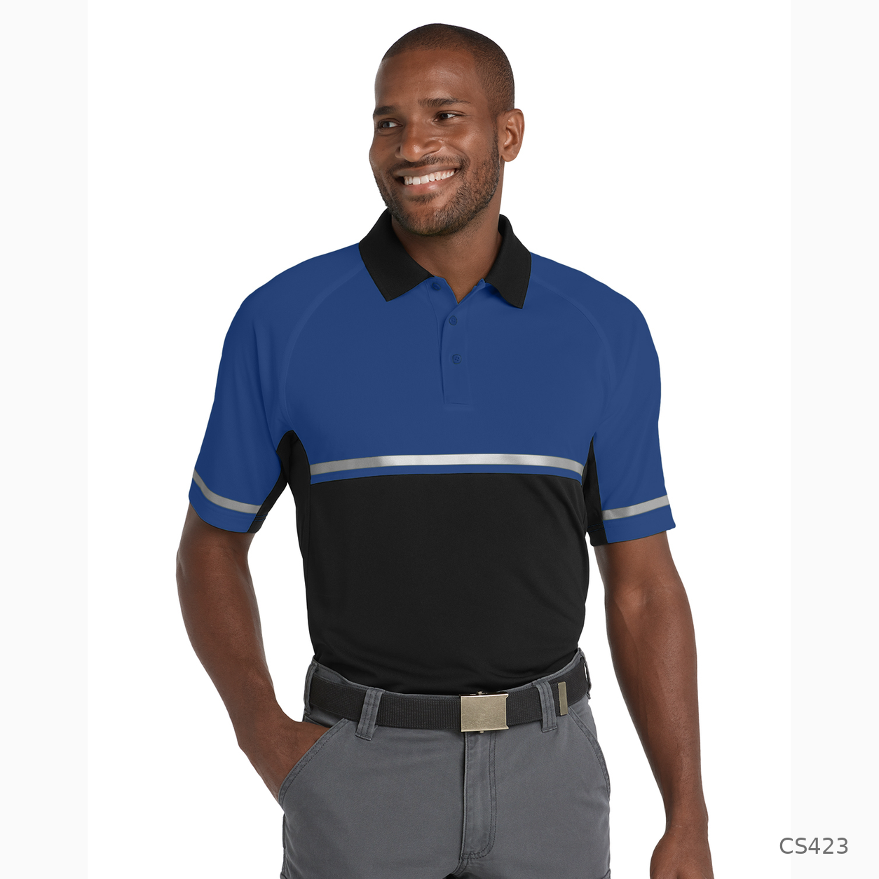 CornerStone® - Select Light Weight Snag-Proof Enhanced Visibility Polo - UKTS - Image 3